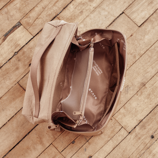 STATE Bags Bell Toiletry Kit Affogato