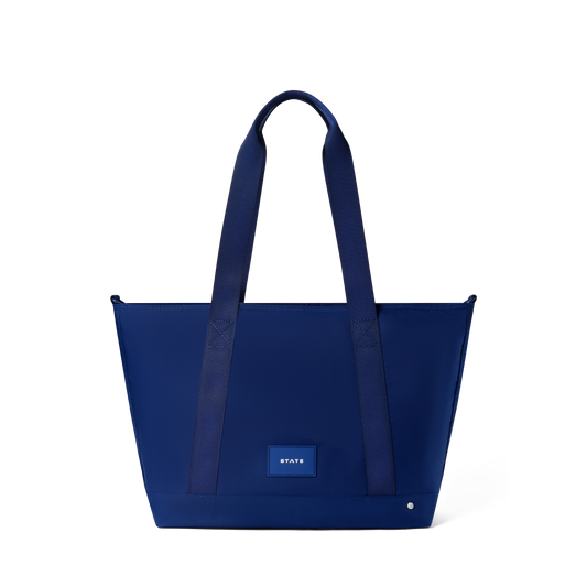 STATE Bags Graham Tote Navy Front View Click to Zoom