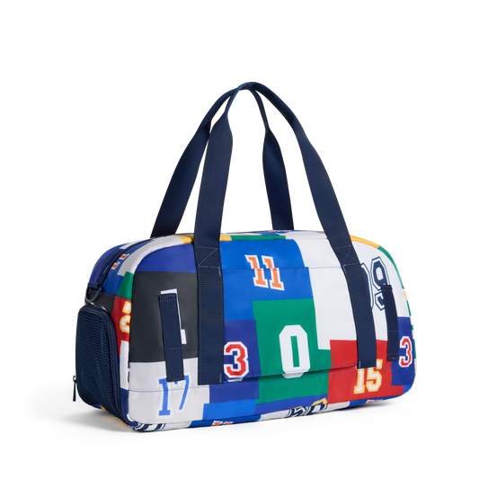 STATE Bags Fenway Sports Duffle Varsity Numbers Back View Click to Zoom