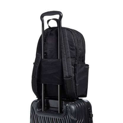 state bags kane double pocket backpack nylon black backside travel sleeve click to zoom