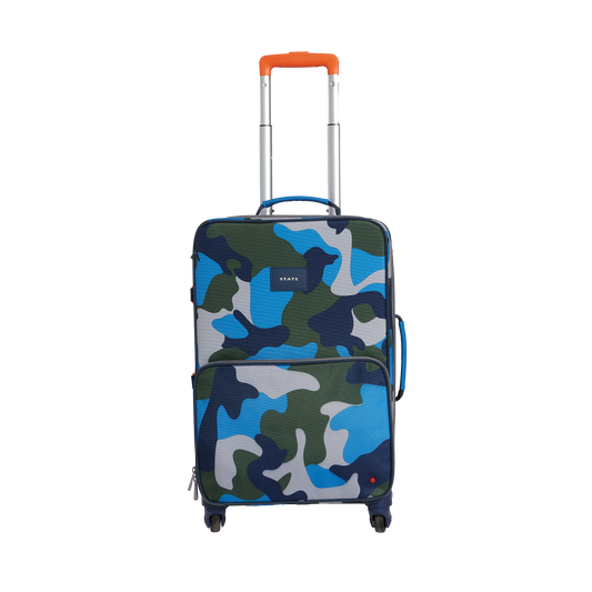 state bags Logan suitcase polyester camo front view click to zoom