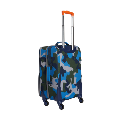 state bags Logan suitcase polyester camo back view side angle click to zoom