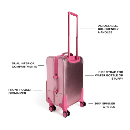 STATE Bags Logan carry-On Suitcase Bows Features Callouts Click to Zoom