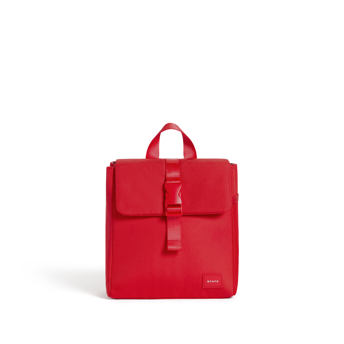 STATE Bags Richmond Lunch Sack Red Front View Click to Zoom