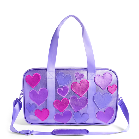 STATE Bags Rockaway Duffle 3d Hearts Front View Click to Zoom