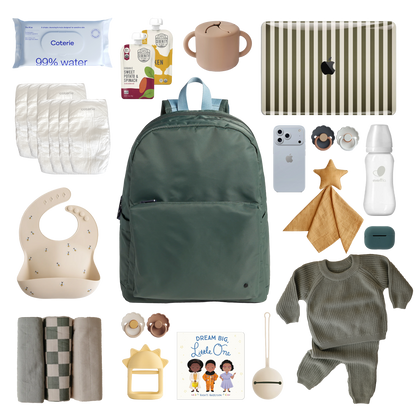 Image showing what fits inside of the state bags lorimer diaper bag