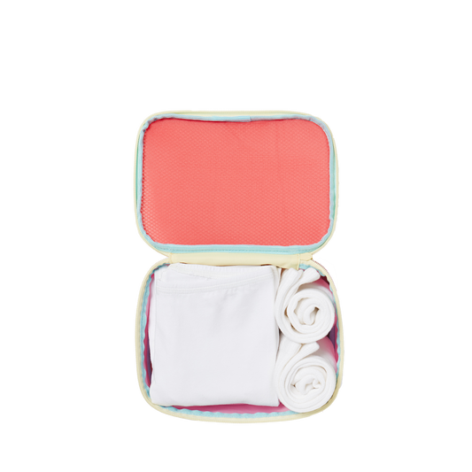state bags packing cube set polyester canvas pink front view click to zoom