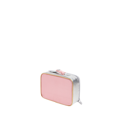 state bags rodgers lunch box metallic pink/silver back view side angle click to zoom