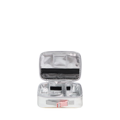 Image showing STATE Bags Rodgers Lunch Box Pink/Silver Interior