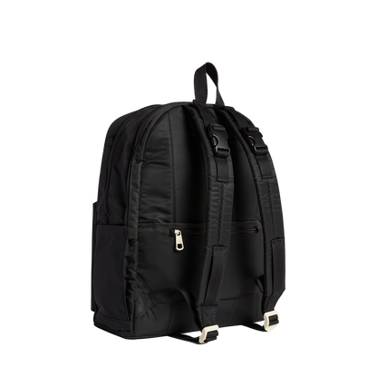 state bags lorimer diaper bag backpack nylon black back view side angle click to zoom