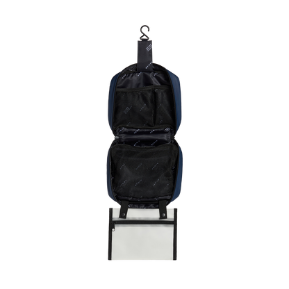 STATE bags Bensen toiletry kit water resistant navy interior view click to zoom