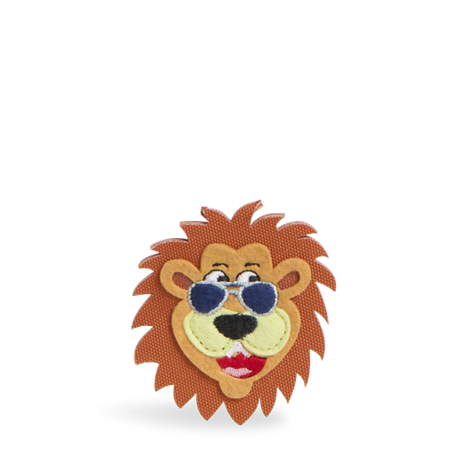 STATE bags lion charm Polyester Canvas orange front view click to zoom