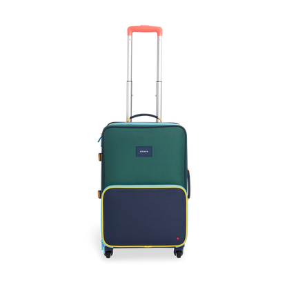 state bags Logan suitcase polyester green/navy front view click to zoom