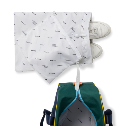STATE Bags rockaway duffle green navy shoe pocket click to zoom