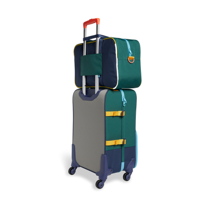 state bags rockaway duffle bag polyester canvas green/navy on luggage click to zoom