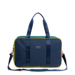 state bags rockaway duffle bag polyester canvas green/navy front view click to zoom