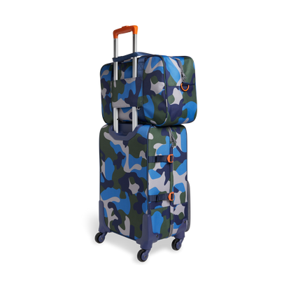 state bags rockaway duffle polyester canvas camo back view on luggage click to zoom