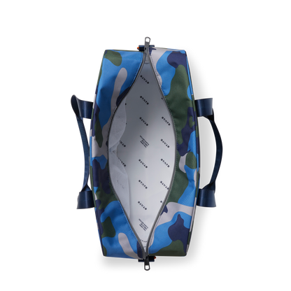 state bags rockaway duffle polyester canvas camo interior overhead view click to zoom