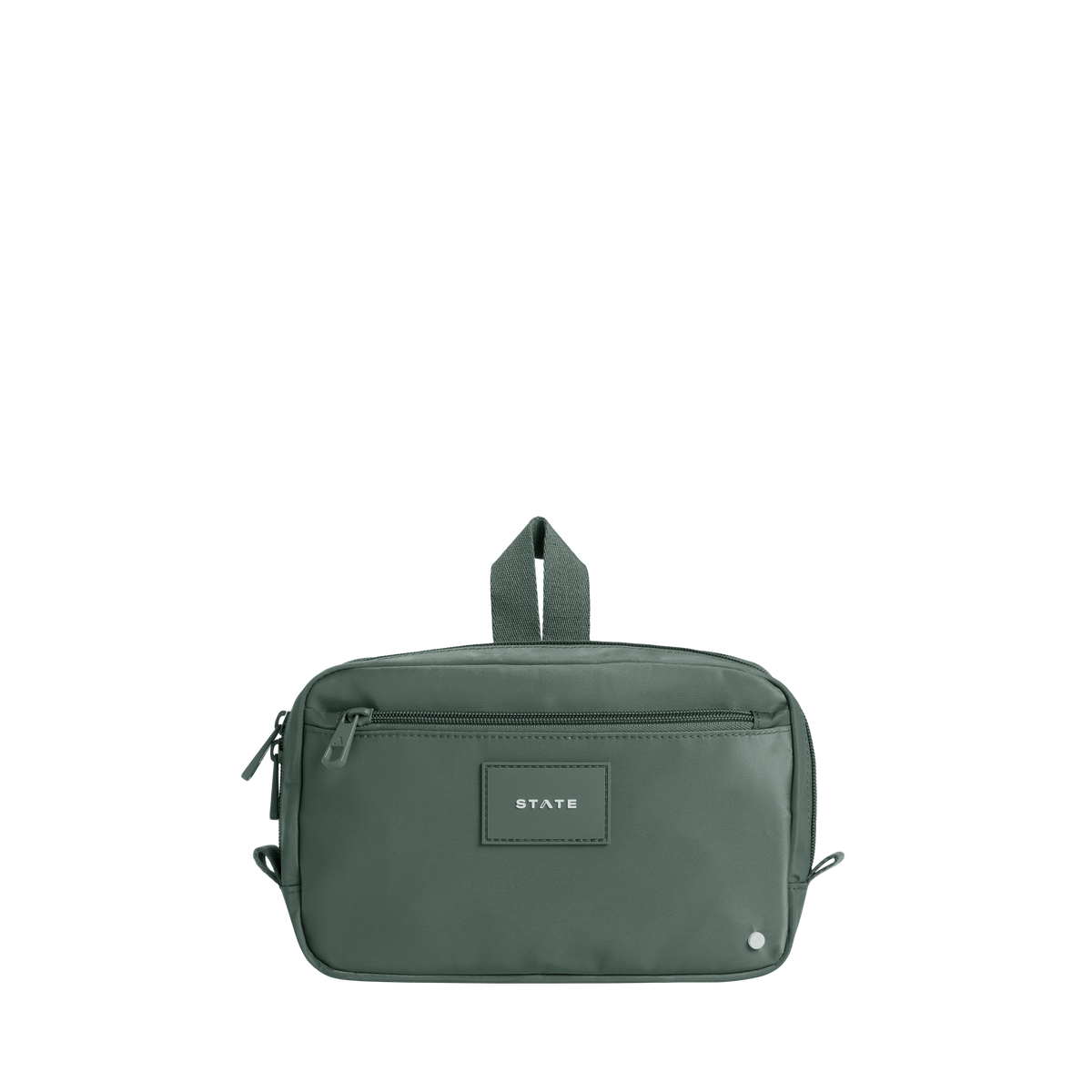 STATE Bags Hart Dopp Kit Olive Front View Click to Zoom
