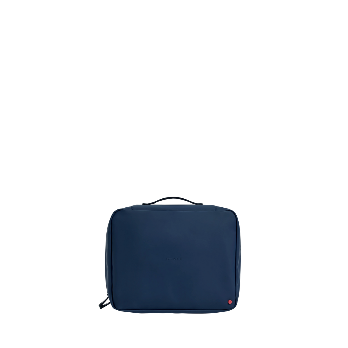 STATE bags Bensen toiletry kit large water resistant navy front view click to zoom
