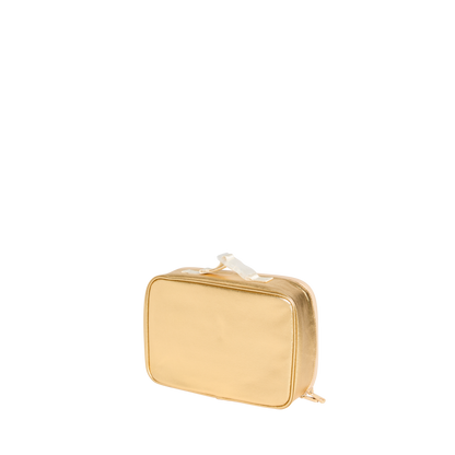 State Bags Rodgers Lunch Box Metallic Gold Back View Click to Zoom