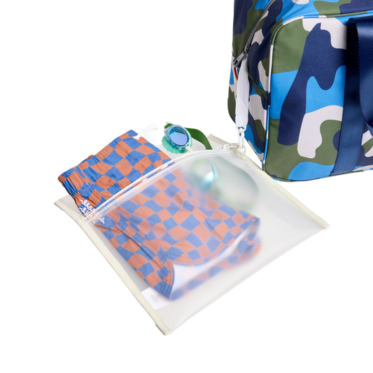 STATE Bags Wet Bag PU Clear Overhead View Click to Zoom