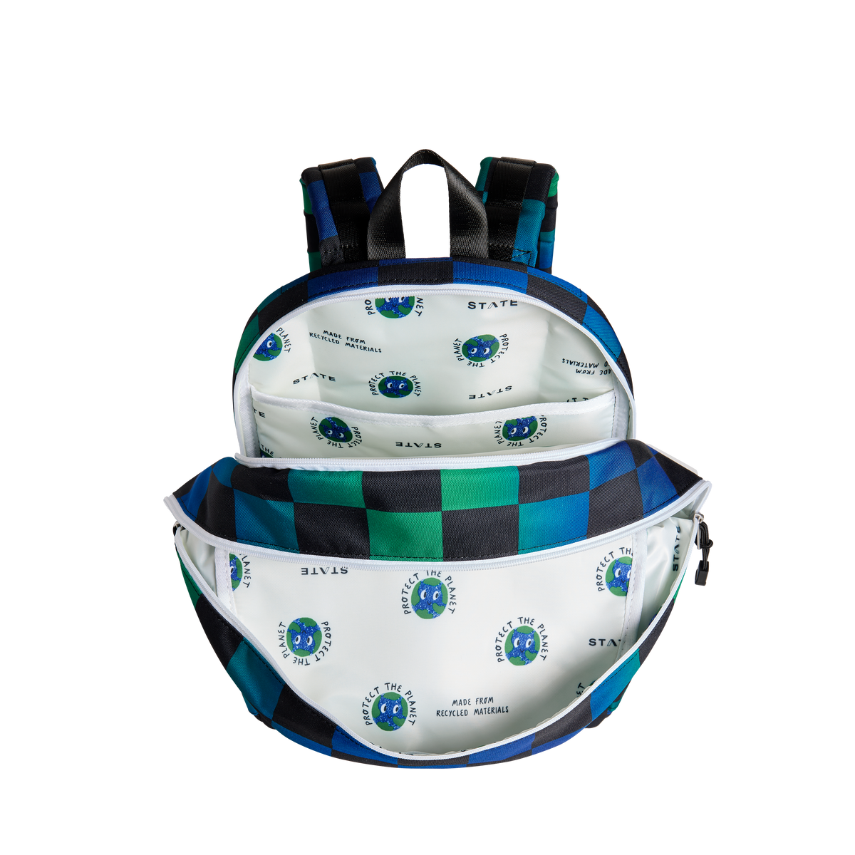STATE Bags Kane Kids Double Pocket Interior View Click to Zoom