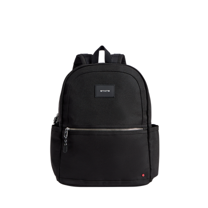 STATE Bags Evans Double Pocket Backpack Polyester Canvas Front View Click to Zoom