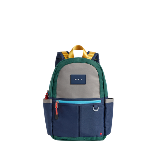 STATEB Bags Kane Mini Backpack green/navy front view click to zoom