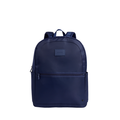 state bags Kane double pocket large backpack nylon navy front view click to zoom