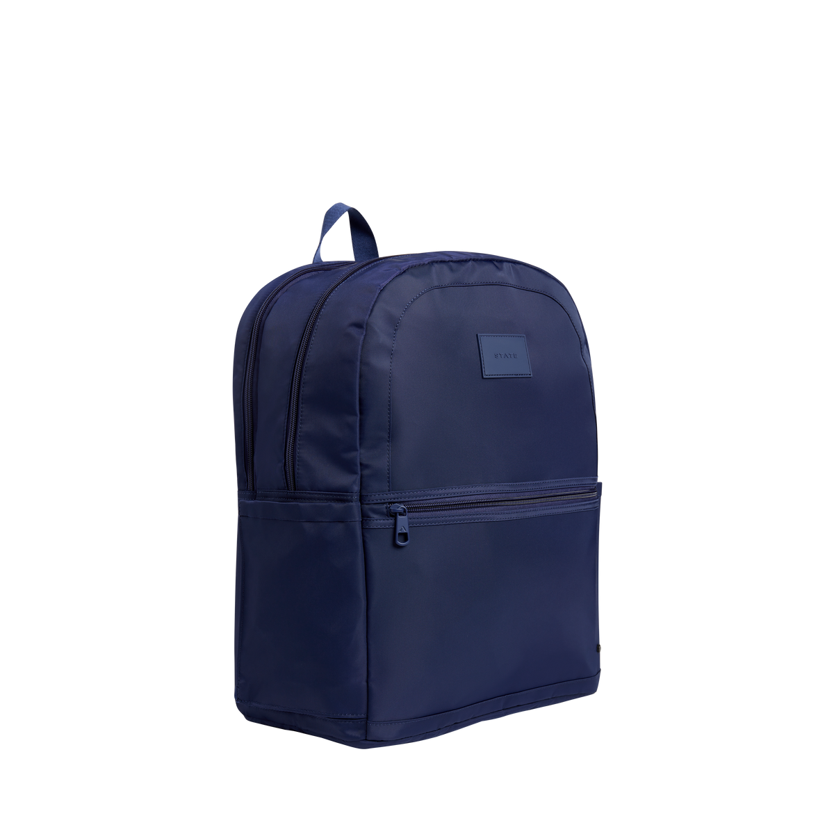 state bags Kane double pocket large backpack nylon navy side view click to zoom