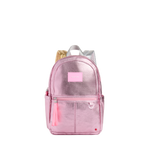 state bags kane kids mini travel backpack metallic pink/silver front view click to zoom
