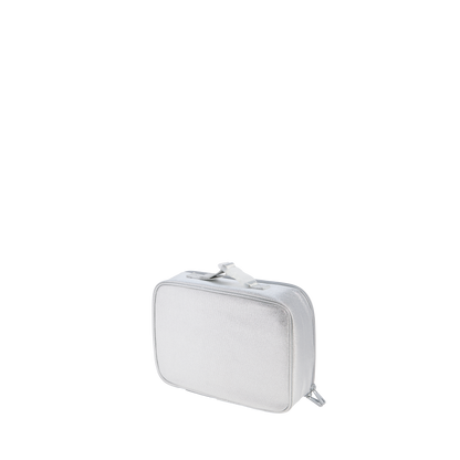 state bags rodgers lunch box metallic silver side view click to zoom
