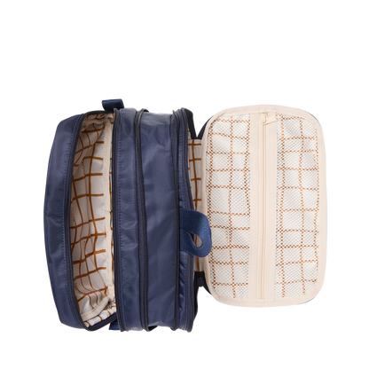 STATE Bags Hart Toiletry Kit Nylon Navy Overhead View Click to Zoom