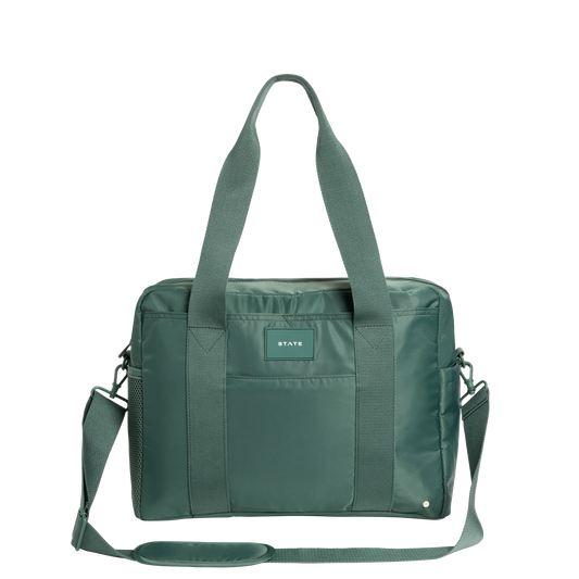 STATE Bags Jordan Diaper Tote Nylon Olive Front View Click to Zoom