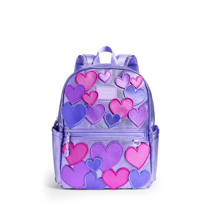 STATE Bags Kane Backpack 3D Hearts Front View Click to Zoom