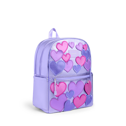 STATE Bags Kane Double Pocket Backpack 3D Hearts Front View Click to Zoom