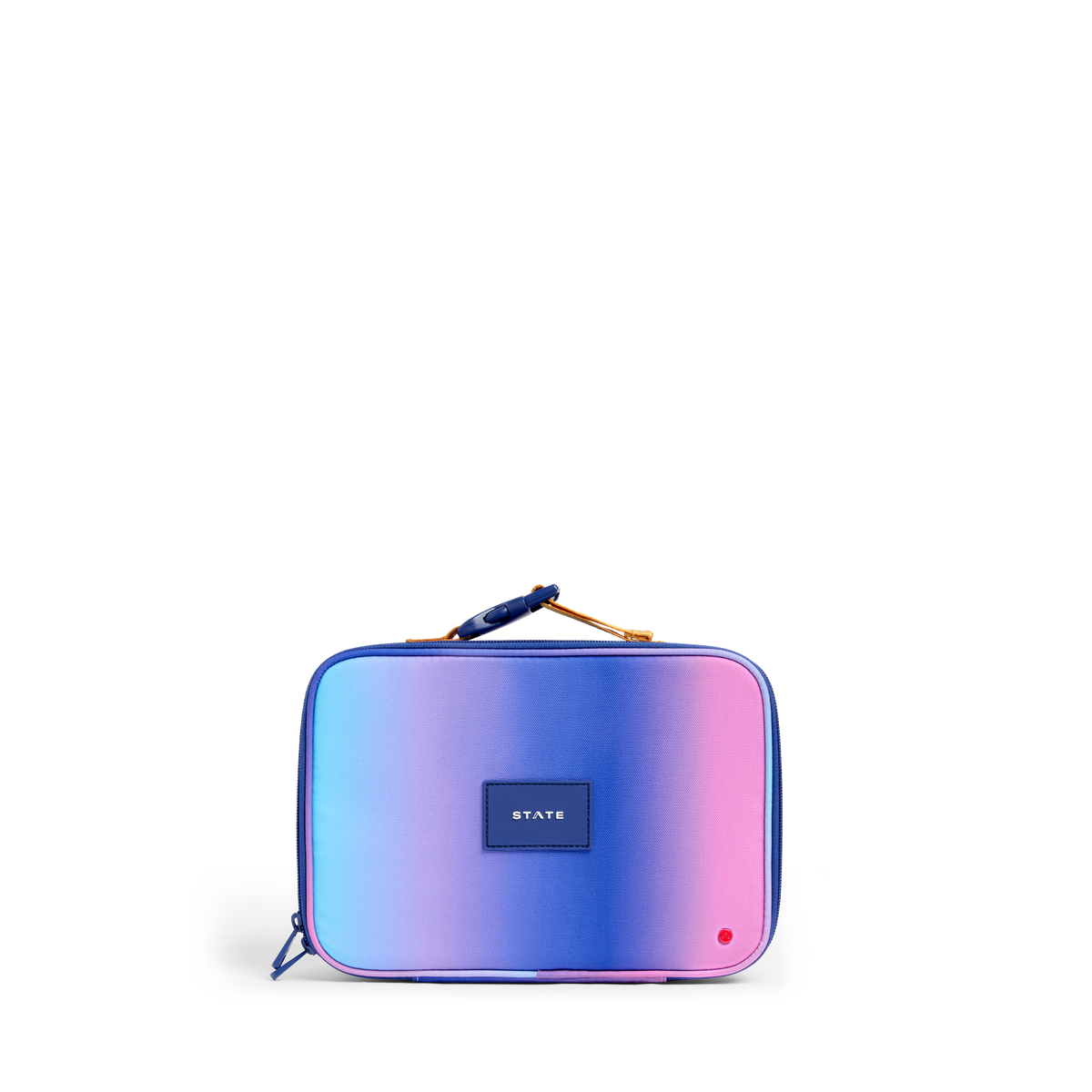 STATE Bags Rodgers Lunch Box Blue/Pink Gradient Front View Click to Zoom