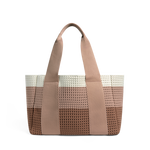 STATE Bags Wellington Cabana Tote Knit Neutral Stripe Front View Click to Zoom