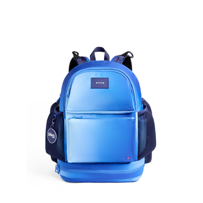 STATE Bags Shea Baseball Backpack Blue Gradient Front View Click to Zoom