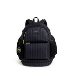 STATE Bags Shea Baseball Backpack Blue Gray Striped Front View Click to Zoom