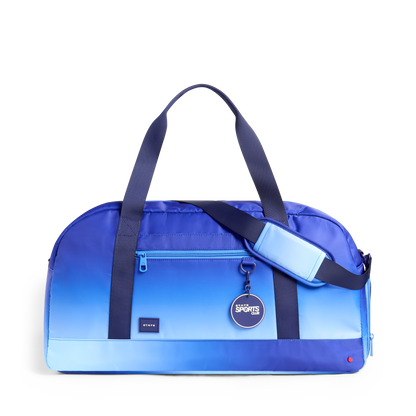 STATE Bags Fenway Sports Duffle Blue Gradient Front View Click to Zoom