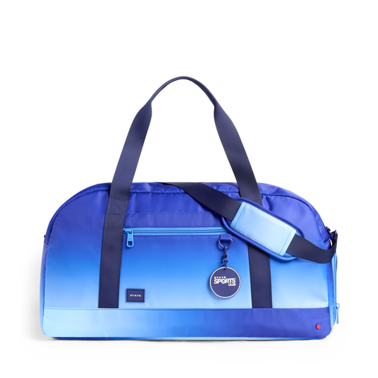 STATE Bags Fenway Sports Duffle Blue Gradient Front View Click to Zoom