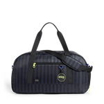 STATE Bags Fenway Sports Duffle Blue Gray Striped Front View Click to Zoom