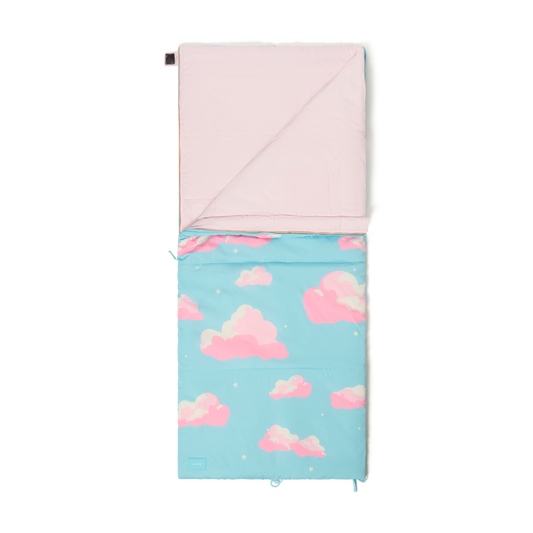 STATE Bags Redwood sleeping bag clouds interior view click to zoom