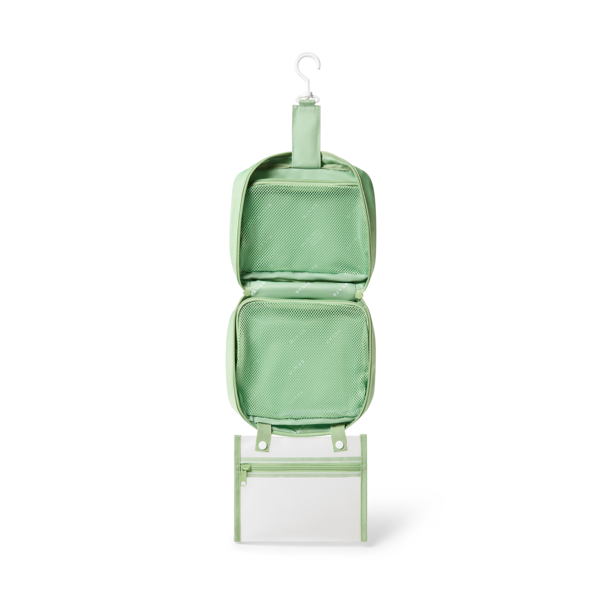 STATE Bags Bensen Toiletry Kit Green Interior View Click to Zoom