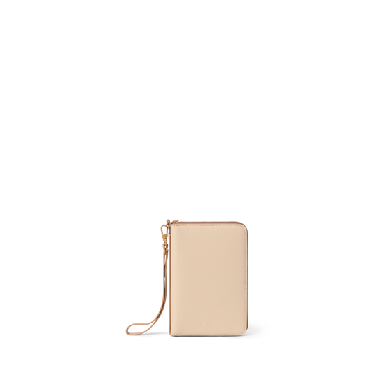 STATE Bags Passport Holder Sand Front View Click to Zoom