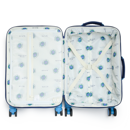 STATE Bags Logan Carry-On Suitcase Green/Blue/Orange Interior View Click to Zoom