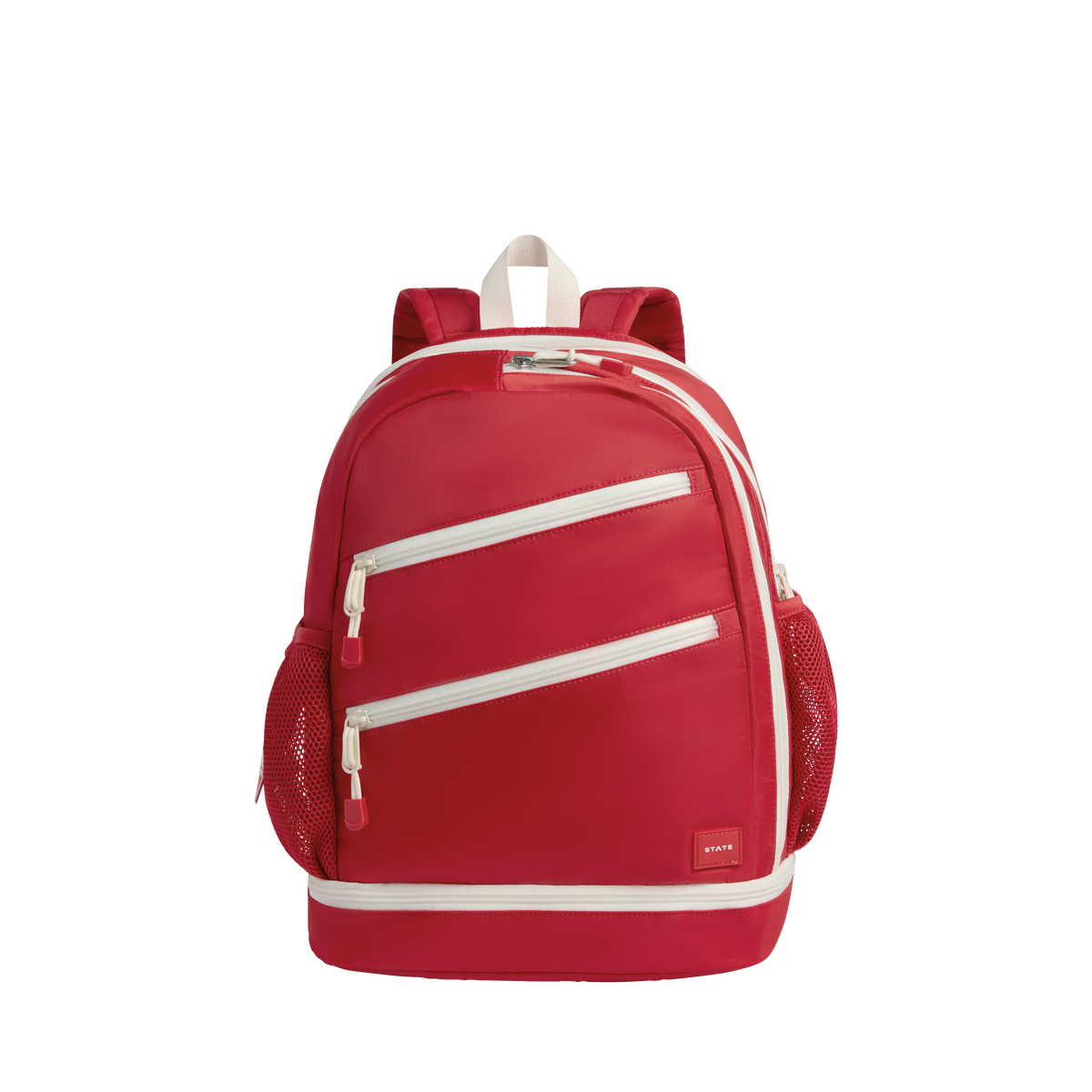 STATE Bags Lenox Tennis Bag Red Front View Click to Zoom