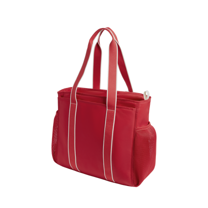 STATE Bags Riley Tennis Bag Red Back View Click to Zoom